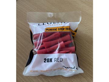 Veiling - 250x Golf tees rood 20 stuks per zakje 31 mm