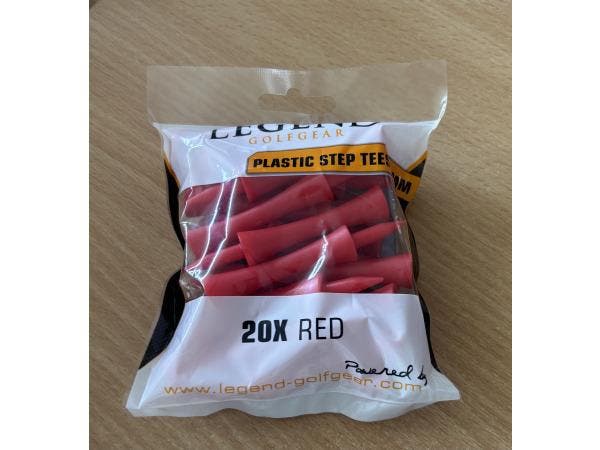 Veiling - 250x Golf tees rood 20 stuks per zakje 31 mm, Sports & Fitness, Golf
