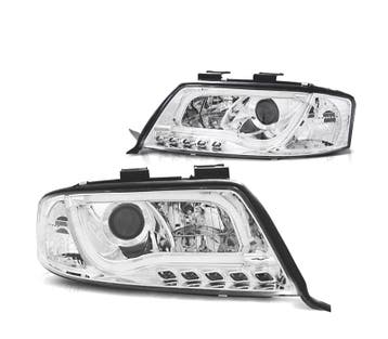 Phares Pour Audi A6 4B 97-99 Daylight Tfl Tube Light Fond Ch, Verzenden