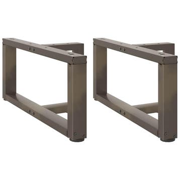 vidaXL Salontafelpoten 2 st T-vormig 70x25x(30-31) cm staal, Verzenden