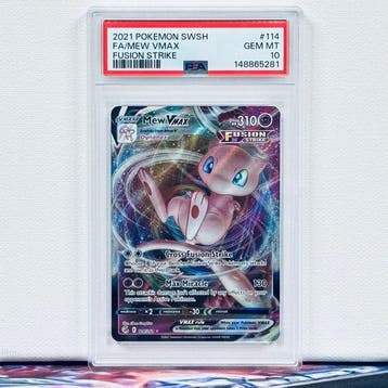 Pokémon Graded card - FA/MEW VMAX #114 - Pokémon - PSA 10, Nieuw