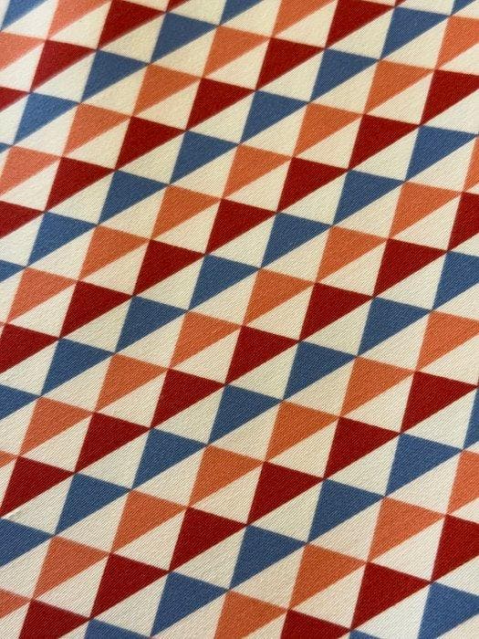 Optische Space Age-stof in multikleur - Textiel - 2.8 m -, Antiek en Kunst, Antiek | Tapijten, Tafelkleden en Textiel