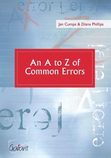 An A to Z of common errors 9789044114614 Jan Cumps, Verzenden, Zo goed als nieuw, Jan Cumps