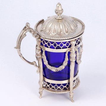 (Nederland 1911) - Mosterdpot - Pot - .833 zilver, Antiek en Kunst