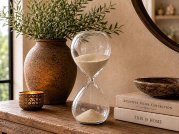Zandloper - Glas - 2026 - XL - beige