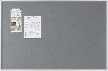 Prikbord 90x60cm grijs | Retour deal | 30% korting, Maison & Meubles, Verzenden, Prikbord