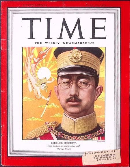 Cover Time Magazine1945 met Keizer Hirohito (lijst optie), Collections, Objets militaires | Seconde Guerre mondiale, Envoi