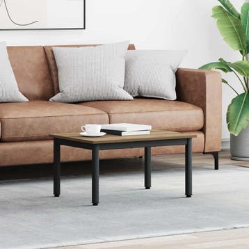 vidaXL Salontafel Ambachtelijk Eiken 70 x 50 x 36 cm Bewerkt, Verzenden