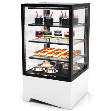 Koelvitrine | INTEGRA | Wit/Zwart | +2°C/+6°C | Geforceerd, Verzenden, Nieuw in verpakking