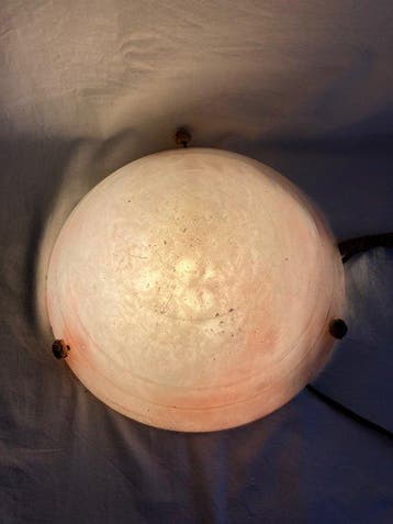Plafondlamp - Albast - plafondlamp, Antiek en Kunst