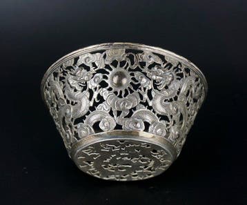 Kom - .900 zilver - Chinees exportzilver