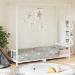 vidaXL Kinderbedframe 80x200 cm massief grenenhout wit, Verzenden, Nieuw