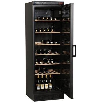 Wijnkast, geventileerd, 380 liters, ZWART, Verzenden, Nieuw in verpakking, Koelen en Vriezen