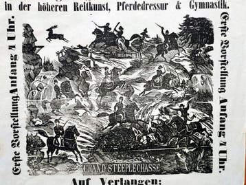 Zwei große Vorstellung in der höheren Reitkunst,