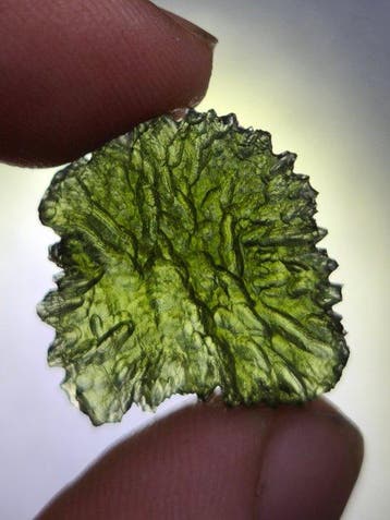 Moldaviet uit Chlum, Zuid-Bohemen - Hoogte: 23 mm - Breedte: