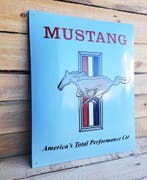 Mustang emaille blauw, Verzenden