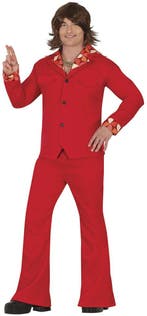 Disco Pak Rood Heren, Kleding | Heren, Carnavalskleding en Feestkleding, Verzenden, Nieuw
