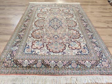 Ghoum - Vloerkleed - 1.9 m - 1.2 m - Kasjmier zijde bloemen