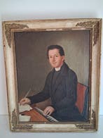 Scuola italiana (XIX), firmato G. Bossi - Man at the piano