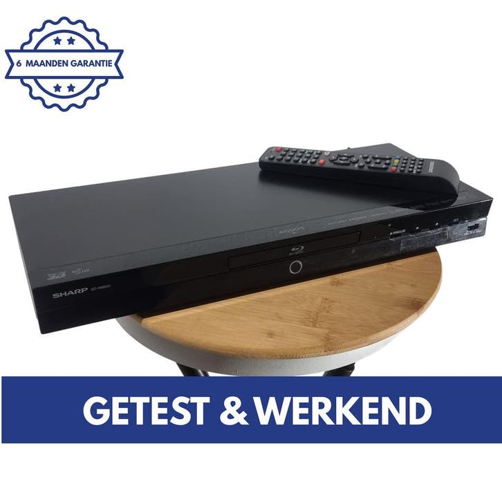 Sharp BD-AMS20S | Blu Ray Speler | DVD Speler | Werkend, Audio, Tv en Foto, Blu-ray-spelers, 3D, Zo goed als nieuw, Overige merken
