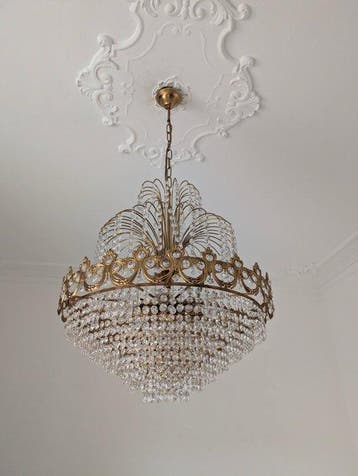 Kroonluchter - Kristal - Swarovski-kristalstijl, Antiek en Kunst