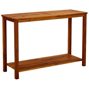 vidaXL Tuinwandtafel 110x40x75 cm massief acaciahout, Tuin en Terras, Verzenden, Nieuw