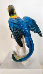 Karl Ens, Volkstedt - Beeldje - Large porcelain parrot 31,5, Antiquités & Art