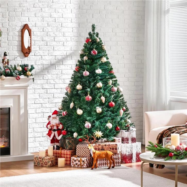 2dekans | Yaheetech Kunstkerstboom Spar – 183 x 110 x 110 cm, Divers, Noël, Enlèvement ou Envoi