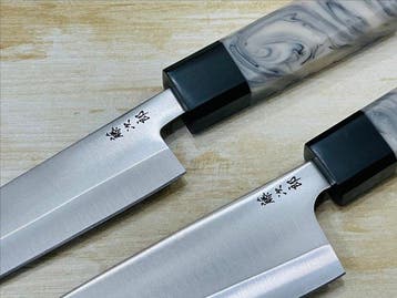 Keukenmes - Bunka & Deba - met de hand afgewerkt Japans paar