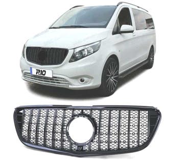 CALANDRE MERCEDES VITO W447 14-19 NOIR BRILLANT, Verzenden