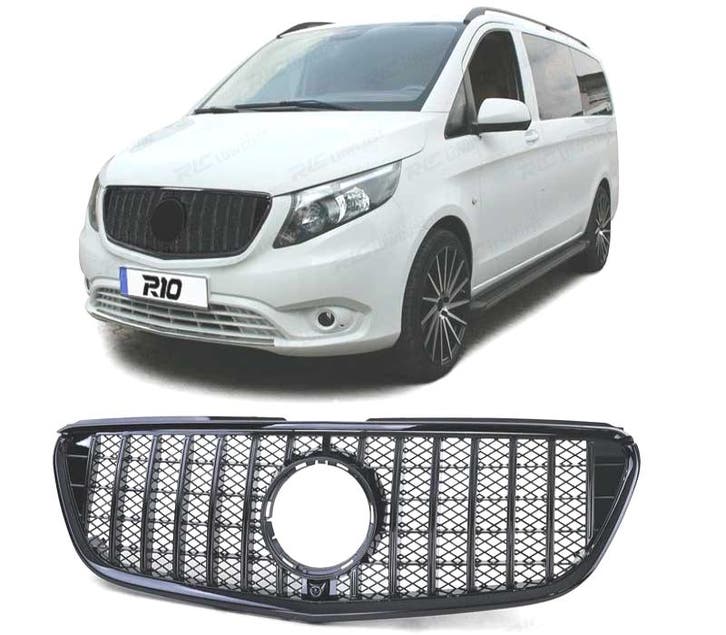 CALANDRE MERCEDES VITO W447 14-19 NOIR BRILLANT, Autos : Pièces & Accessoires, Carrosserie & Tôlerie, Envoi