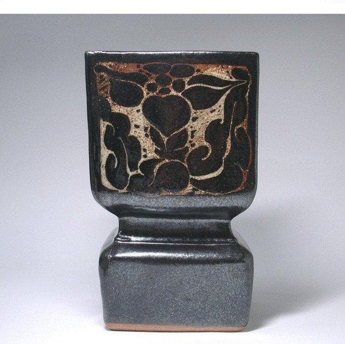 Vaas - Steengoed - Japan - Sgraffito Hobo, Tomobako - Kawai, Antiek en Kunst, Antiek | Overige Antiek