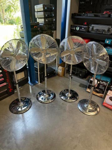 NIEUW Ventilator INOX 3 snelheden Sterke Motor, Ophalen, Nieuw, Statiefventilator