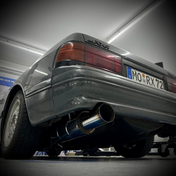 FOX Mazda RX7 - FC einddemper links JDM Style - 1x114 Type 1, Auto-onderdelen, Uitlaatsystemen, Nieuw, Verzenden
