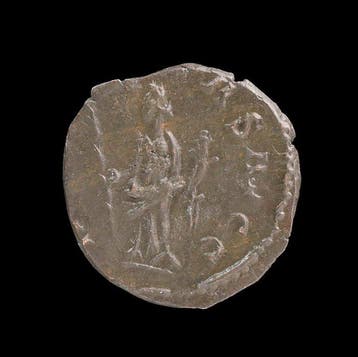 Oud-Romeins Brons Antoninianus van Tetricus I (Zonder
