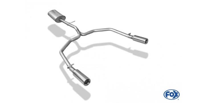 FOX Renault Twingo C06 half systeem vanaf kattenluik rechts/, Auto-onderdelen, Uitlaatsystemen, Nieuw, Verzenden
