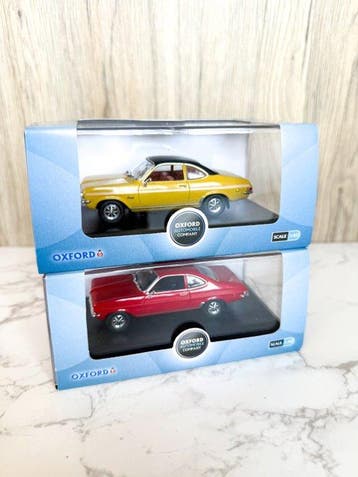 Oxford Diecast 1:43 - Modelauto (2) - Vauxhall Firenza Coupe, Nieuw