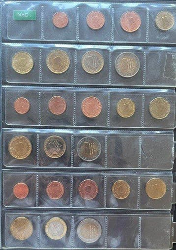 Pays-Bas. Series 1 Cent - 2 Euro 1999/2014 (16 series) (Sans