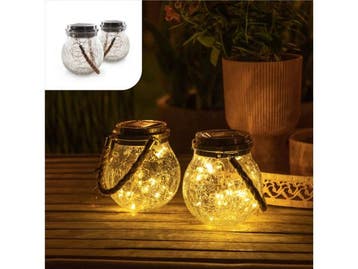 Veiling - Gadgy Solar Lantaarn met 20 lights -  Solar tuinve, Nieuw