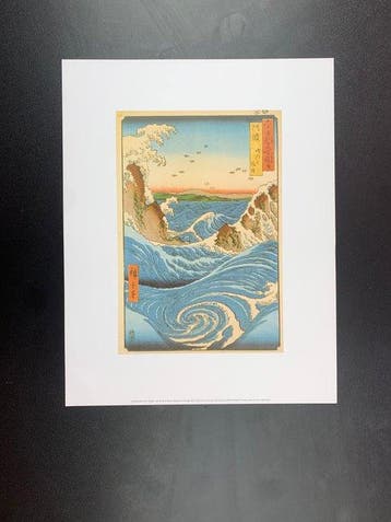 Utagawa Hiroshige - Awe Province Navaro Rapids, 1855 -