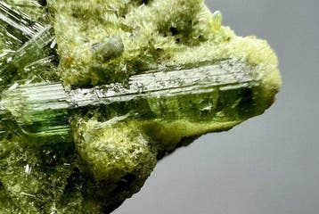 Tourmaline) Kristallen op matrix - Hoogte: 36 mm - Breedte:
