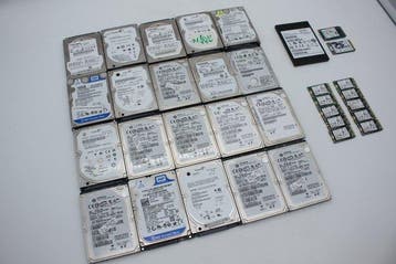 Rare find: Lot of 13 SSDs & 20 Hard disks | 2.5, mSata, &, Nieuw
