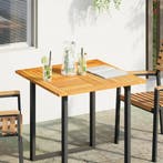vidaXL Tafelblad vierkant 80x80x2,2 cm massief acaciahout, Verzenden, Nieuw