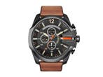 Diesel Mega Chief DZ4343 - Herenhorloge - Quartz - 51 mm -, Handtassen en Accessoires, Horloges | Heren, Verzenden, Zo goed als nieuw