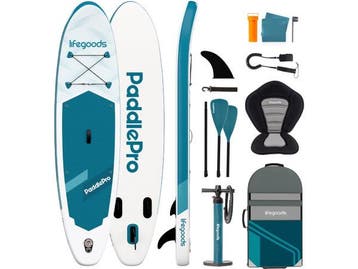 Veiling - LifeGoods SUP Board Allround Compact - Met Zitje -, Watersport en Boten, Nieuw