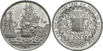 Zinn-medaille 1849 Schleswig-holstein (koenigliche Linie)..., Verzenden