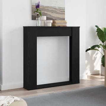 vidaXL Haardombouw Zwarte Eiken 100x20x100 cm Technisch Hout, Verzenden