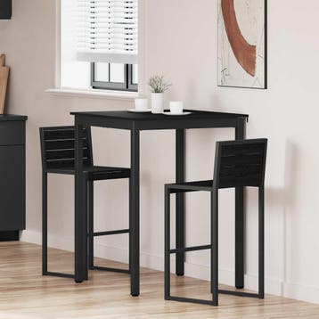 vidaXL Staande Bartafel Bewerkt hout Vierkant, Huis en Inrichting, Tafels | Eettafels, Verzenden, Nieuw