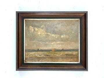 Gérard Jacobs (1865–1958) - Schelde onder wolkenlucht, Antiquités & Art