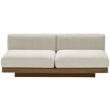 Serax 2-zitszetel Rudoplh Indoor Beige Cognac - Nieuw in, Huis en Inrichting, Klassiek, 150 tot 200 cm, Nieuw, Hout